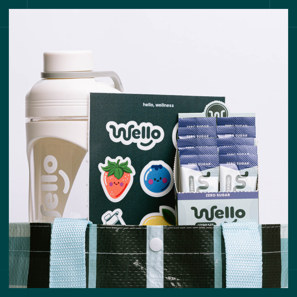Wello Hydrate Electrolyte On-The-Go Bundle