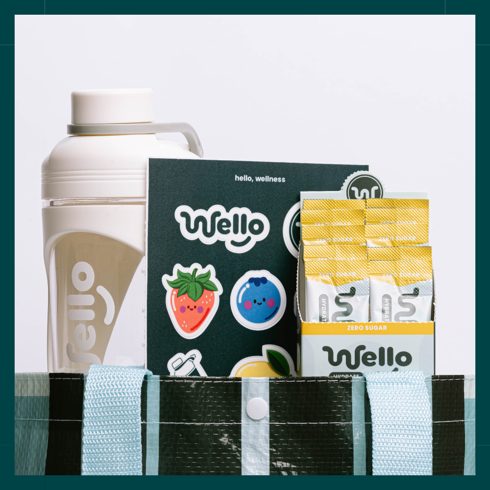 Wello Hydrate Electrolyte On-The-Go Bundle