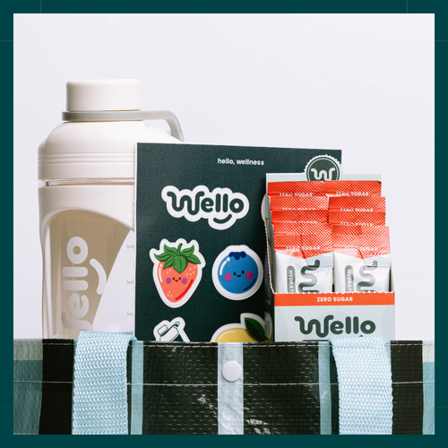 Wello Hydrate Electrolyte On-The-Go Bundle