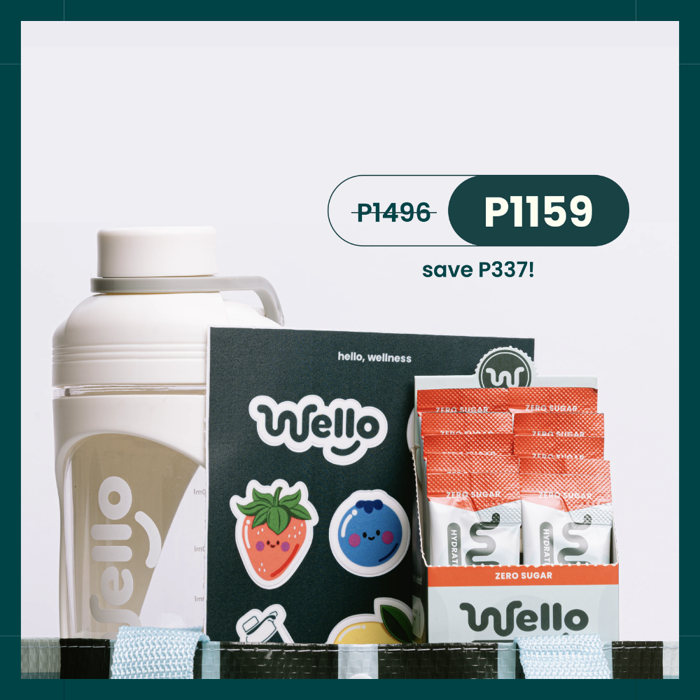 Wello Hydrate Electrolyte On-The-Go Bundle